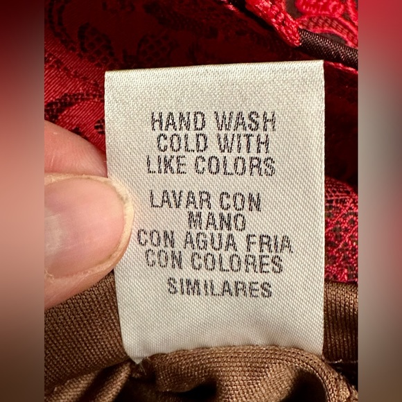 Pink Owl Fit & Flare Strapless Red Mini Party Dress - Picture 8 of 11